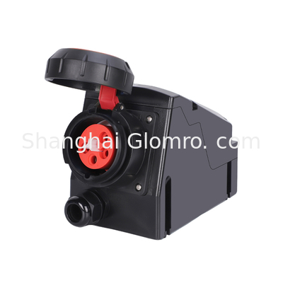 4 Pin Plug And Socket Oil And Gas Industrial 3p+e Waterproof 380v 3 Phase 5 Pins Explosion-proof Plug And Receptacle