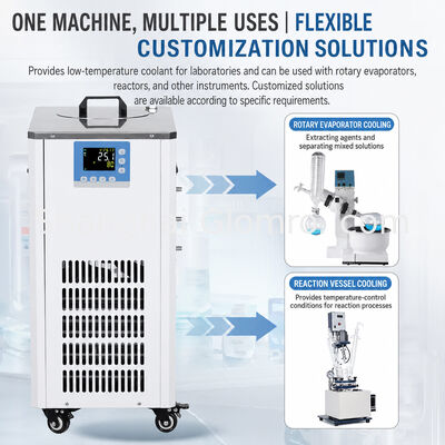 Laboratory low-temperature cooling fluid circulation pump with 5L effective volume, constant temperature refrigerated water bath, cooling equipment for university research experiments