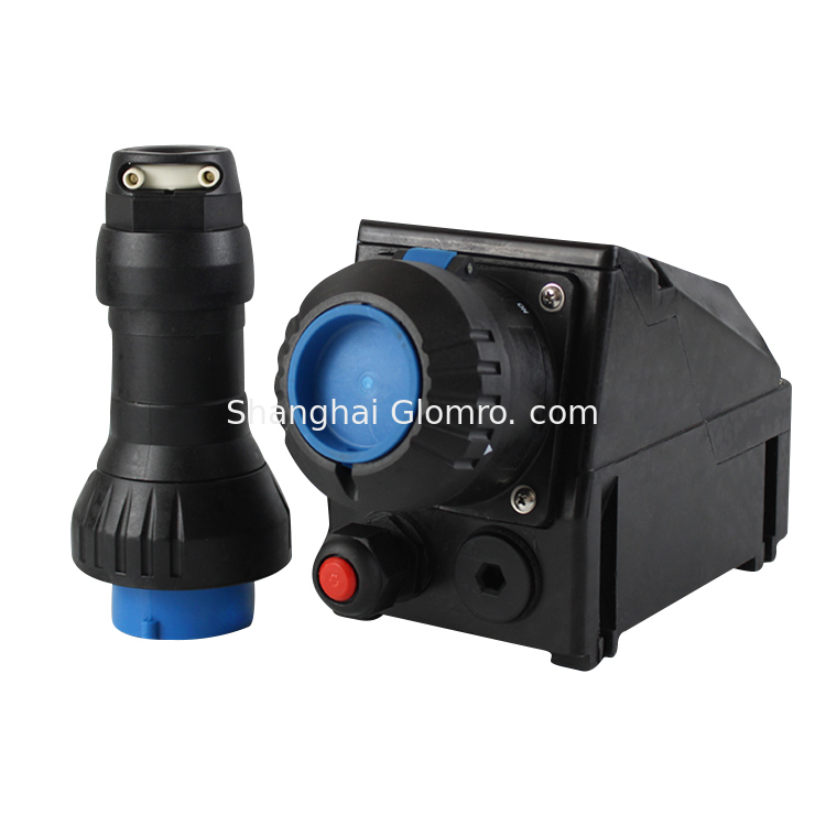 220V 380V  Ip66 Plug And Socket 16A 32A 63A 125A 3Pin 5Pin Explosion Proof Waterproof IP66 WF2 EX Plug&Socket 